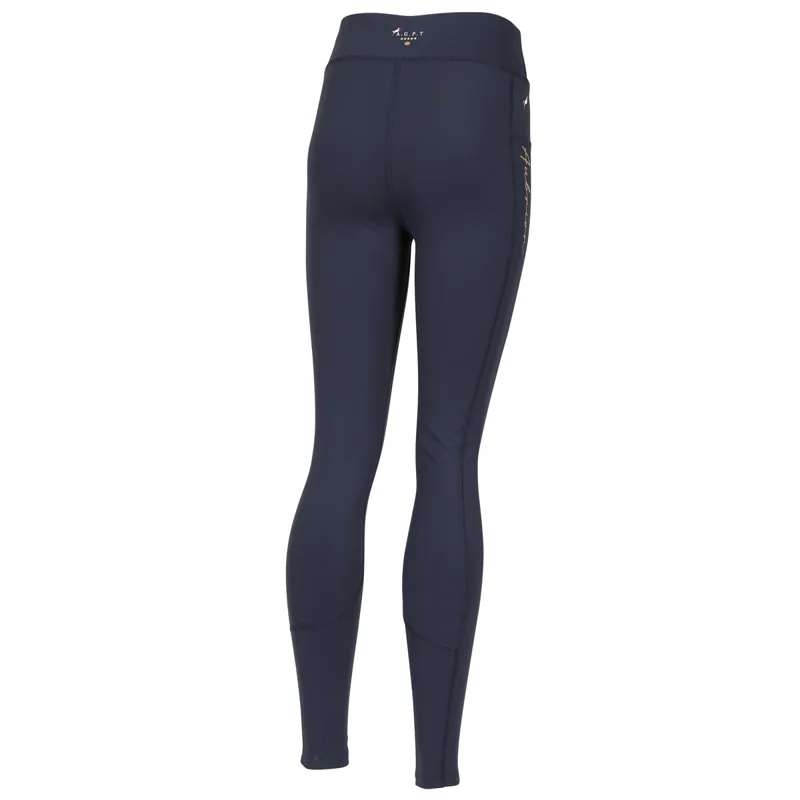 Aubrion Young Rider Team Non-Stop Tights - Navy-2
